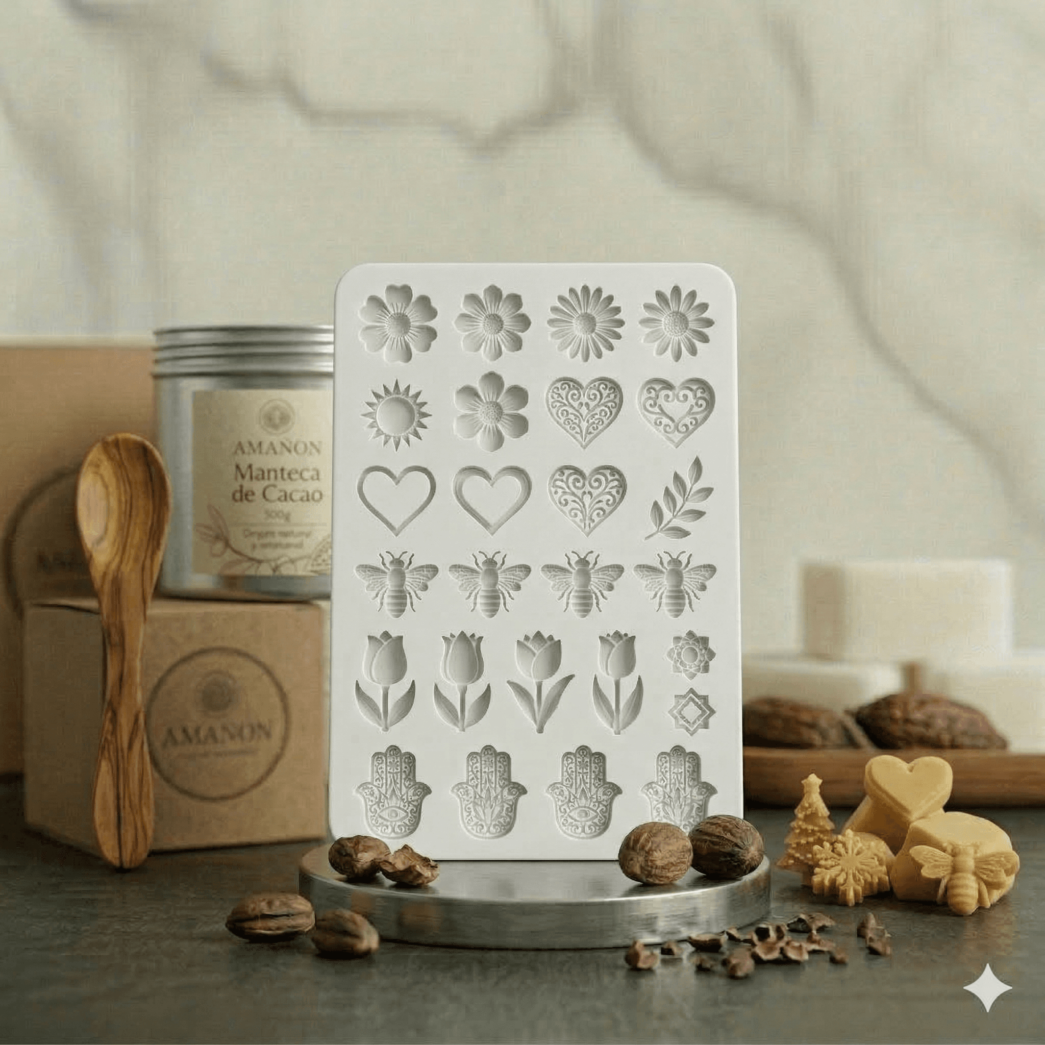 Variados  (Flor de Campo, Corazón, Abeja, Tulipán, Mano de Fátima, etc.)